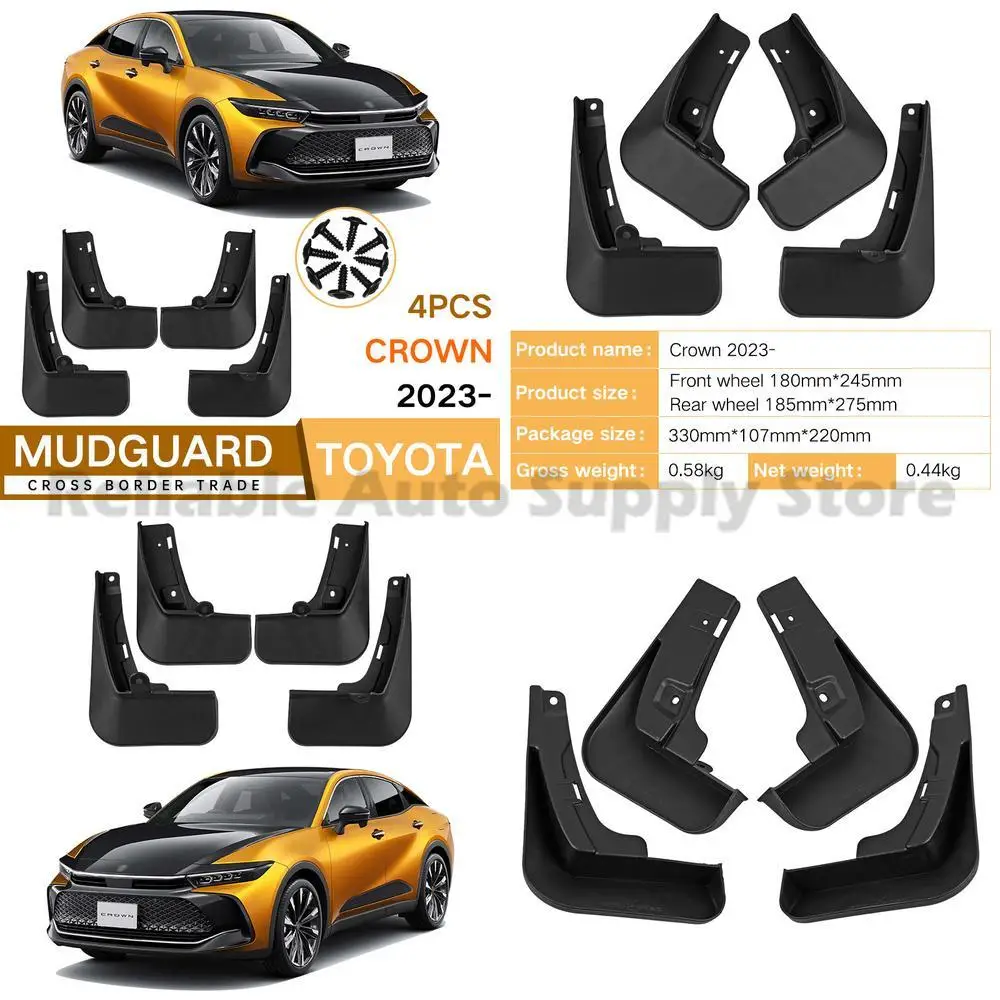 

For Toyota Crown 2023 Mudguard Leather Front Rear Car Accessories Premium Quality Best Selling Factory Wholesale