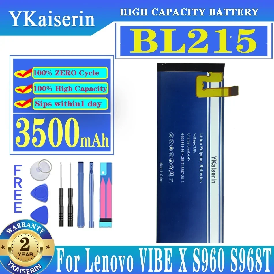 For Lenovo VIBE X S960 S968T BL215 3500mAh Mobile Phone Battery