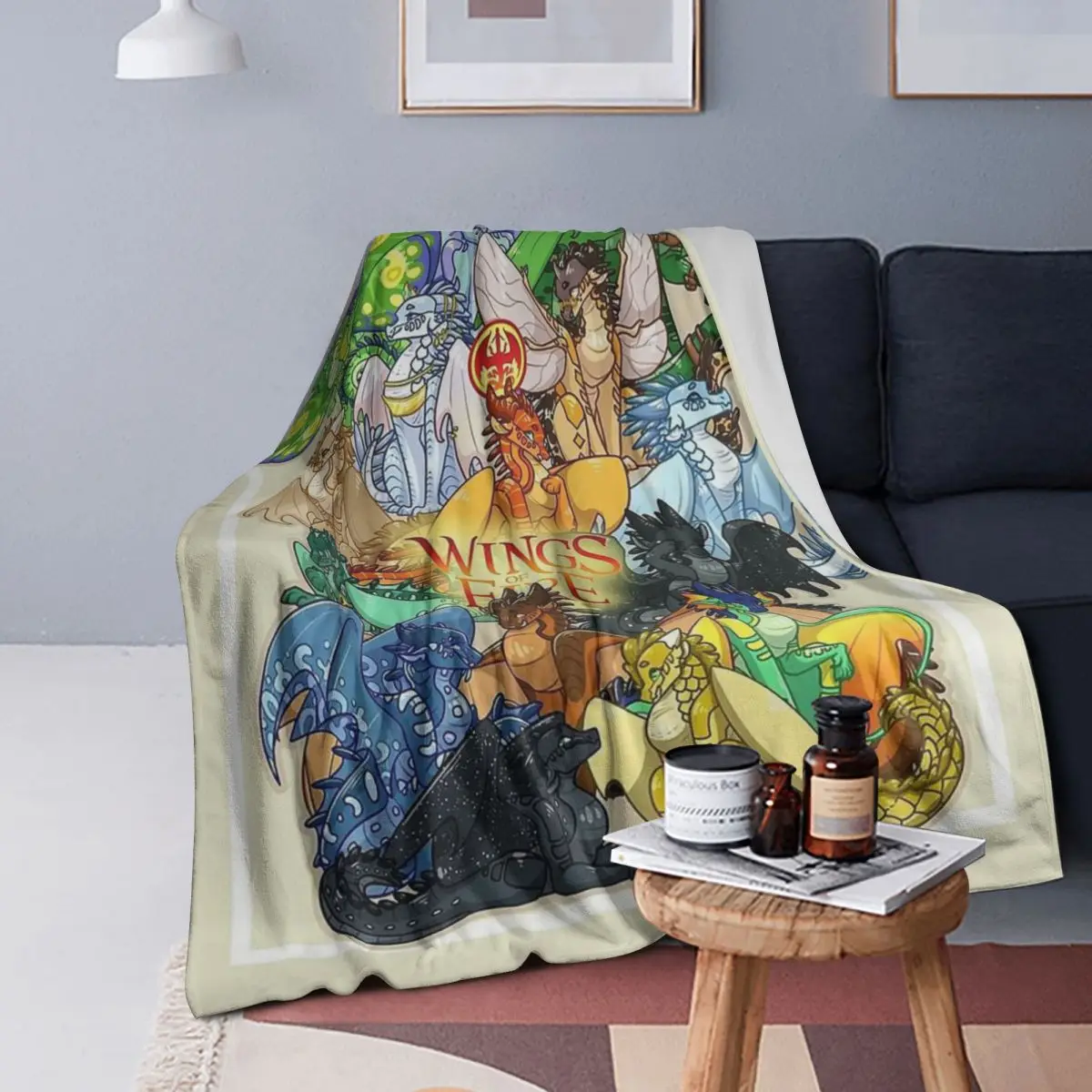 

Wing Of Fire All Dragon Blankets Soft Warm Flannel Throw Blanket Bedspread for Bed Living room Picnic Travel Home Couch