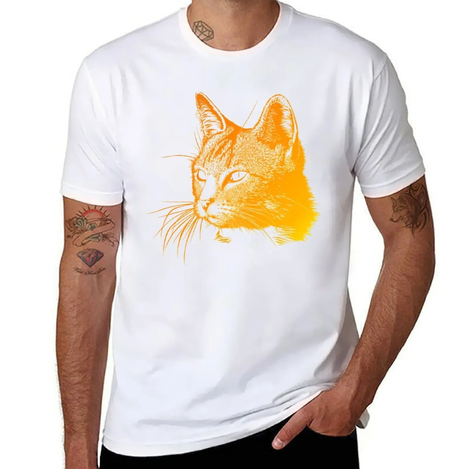

Ginger Tom Cat Feline Friend Cat Owner Design T-Shirt mens graphic t shirts t shirt man luxury t shirt personalised T-shirt