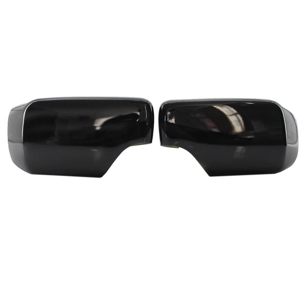 Pair Rear View Mirror Covers Side Mirror Caps For- E46/E39 3/5 Series 1998-2005 Gloss Black 51168238375 51168238376