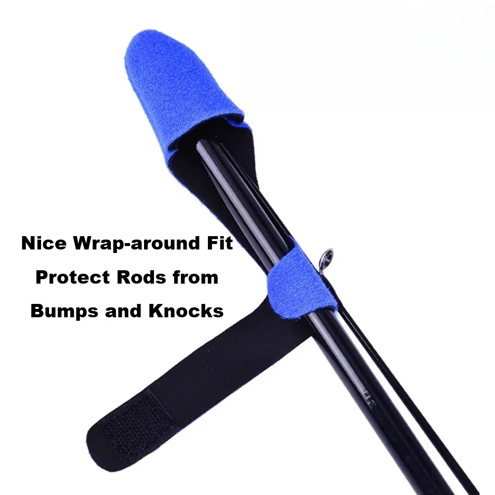 1pc Elastic Fishing Rod Strap, Portable Fishing Rod Holder Strap, Outdoor Fishing Storage Accessory gallery 1