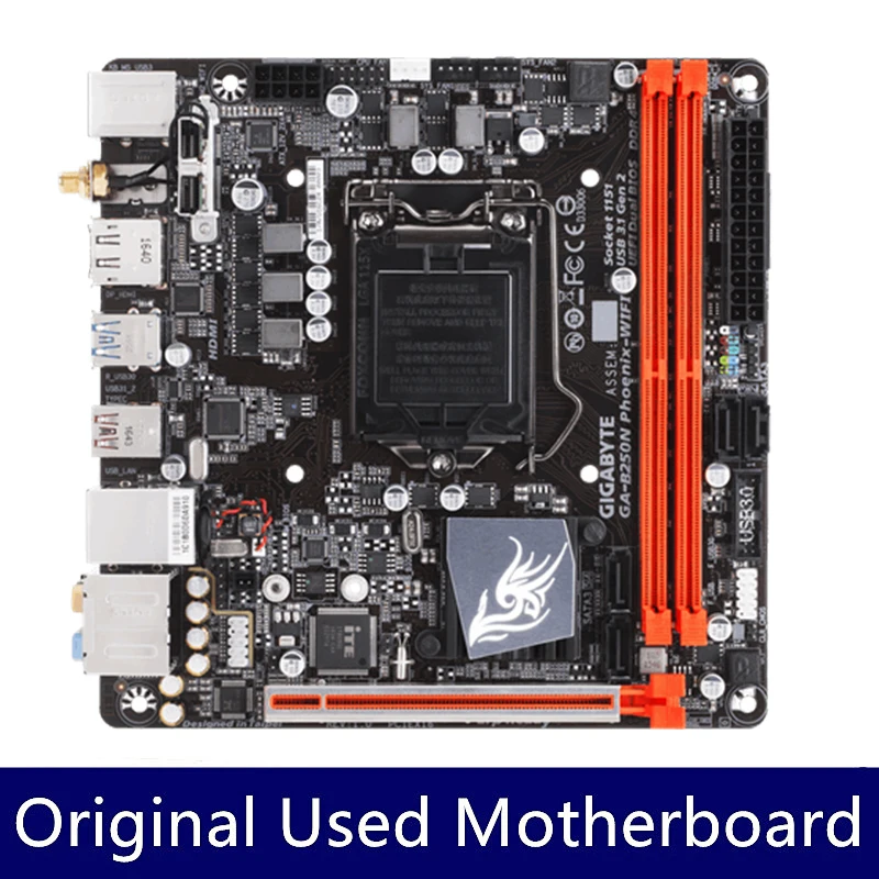 Gigabyte GA-B250N Phoenix-WIFI B250N Phoenix-WIFI MINI ITX Desktop Motherboard B250N Phoenix WIFI LGA 1151 DDR4 Mainboard