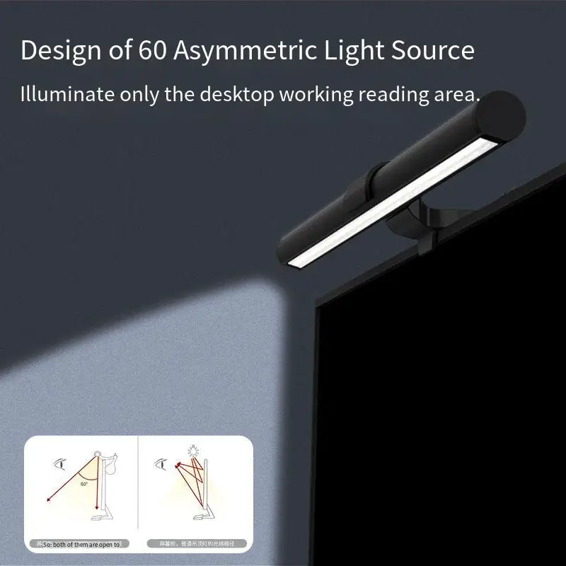 Беспроводной пульт дистанционного управления, экран с подвеской, планшетом, асимметричным освещением, бесконечным затемнением, компьютерный монитор, металлическая подсветка