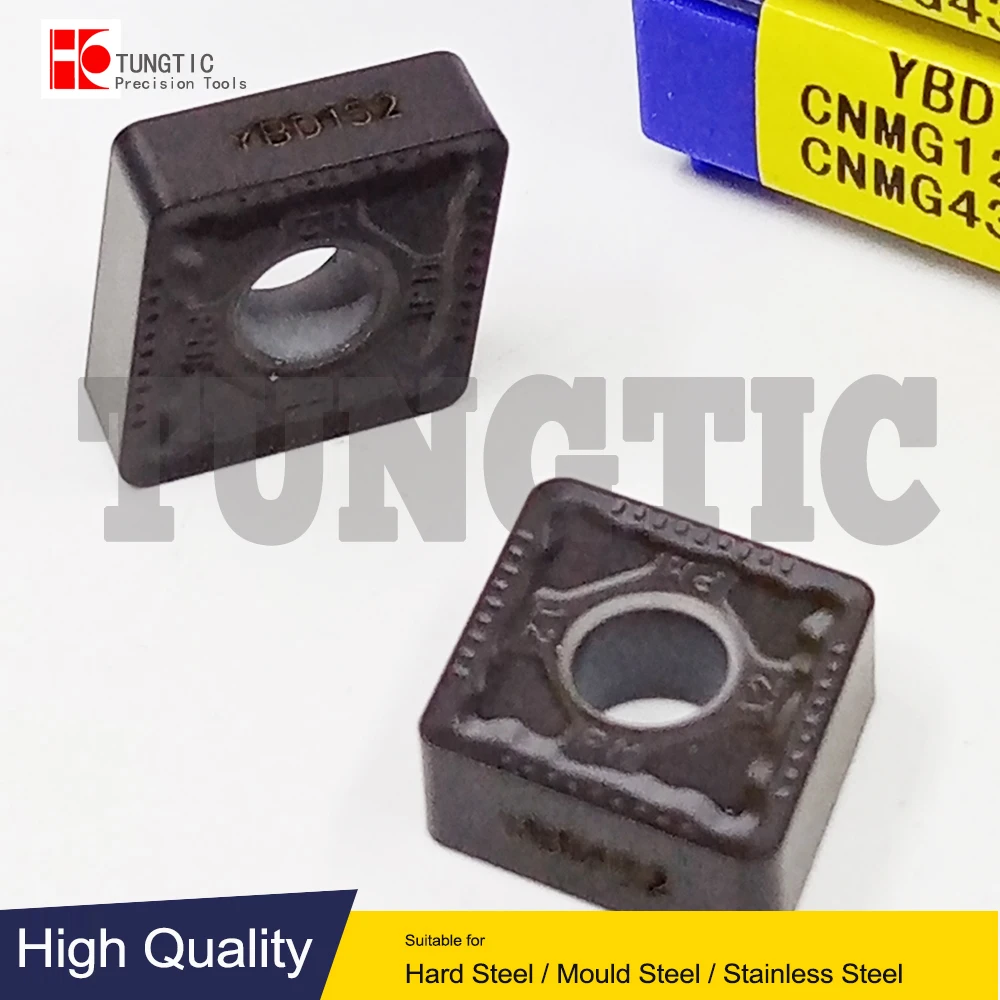 CNMG120412-PM YBD152 YBC251 YBC252 CNMG433-PM Carbide Cermet Turning Inserts Lathe Tools Double Sided Negative-Medium Machining