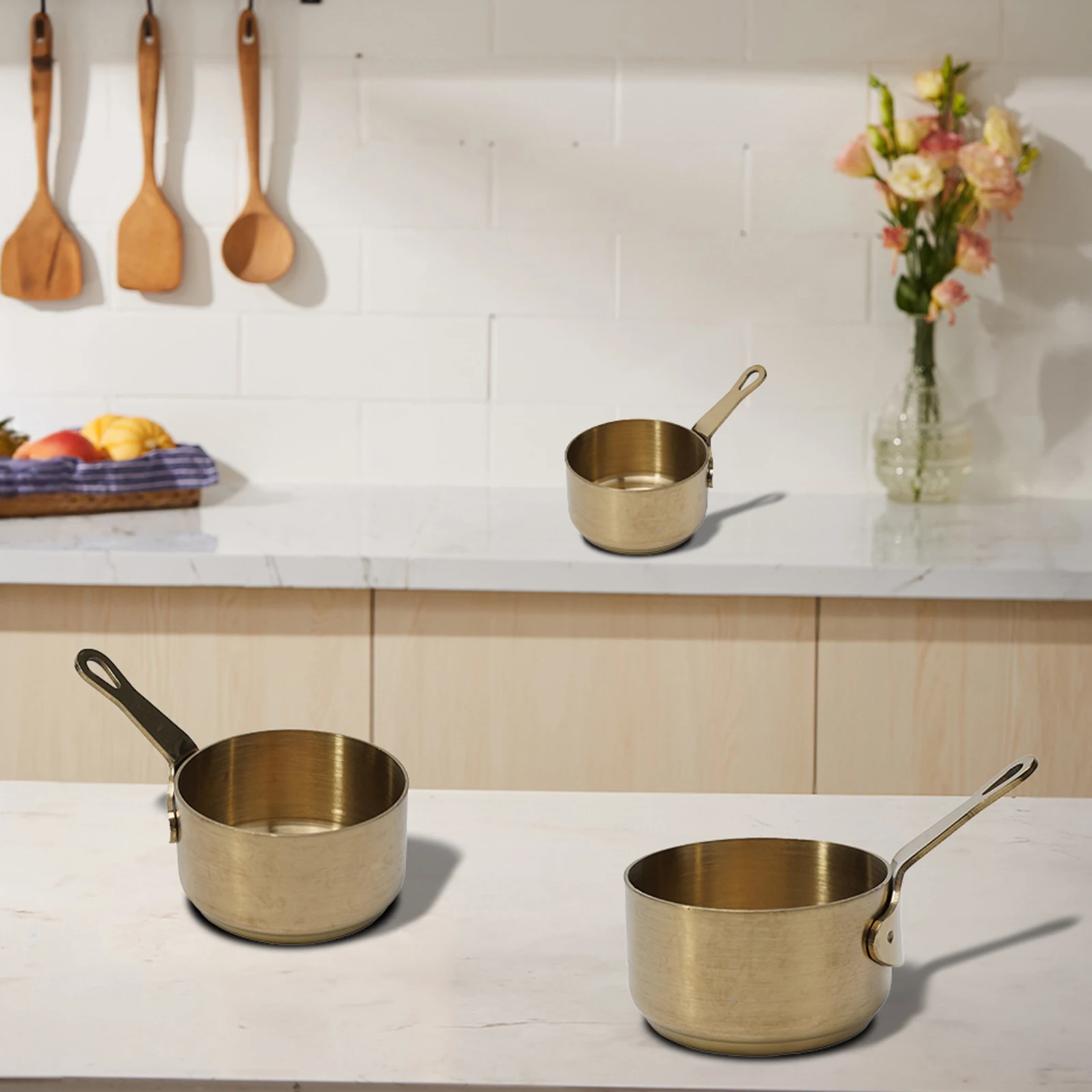 Milk Pan Flat-Bottomed Pot Sauce Pans Japanese Omelet Pot Maifan Stone Thick Frying Pan Egg Cooker Kitchen Parts