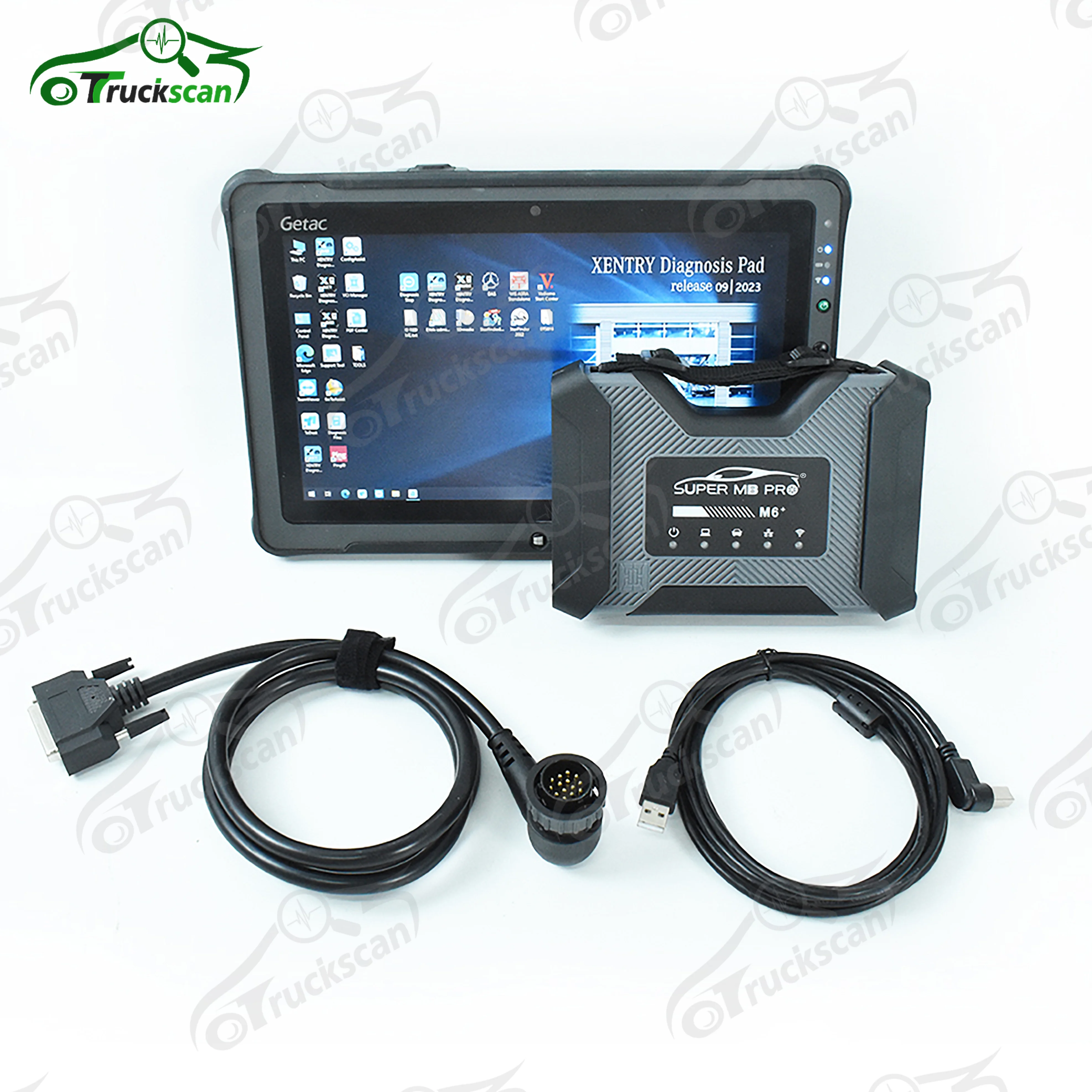 Newest SUPER MB Pro M6 Diagnosis V CI with Multiplexer XENTRY for Benz Car Truck Diagnostic Tool and F110 Tablet