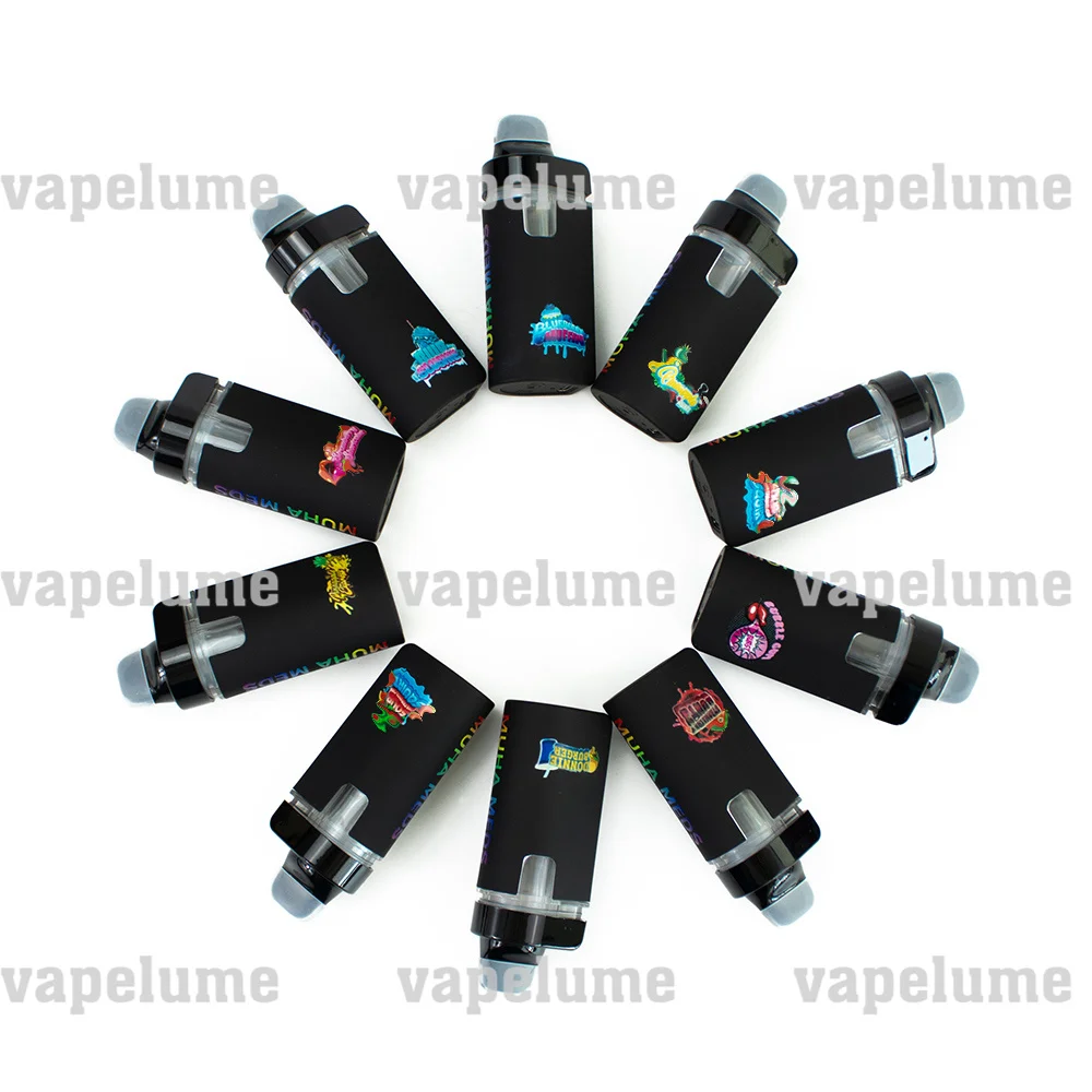 Двойная одноразовая ручка Muahmeds для вейпа, пустая электрическая сигарета, USB-зарядка, машина для предварительного нагрева пары, упаковка, 1 + 1 мл, витрина