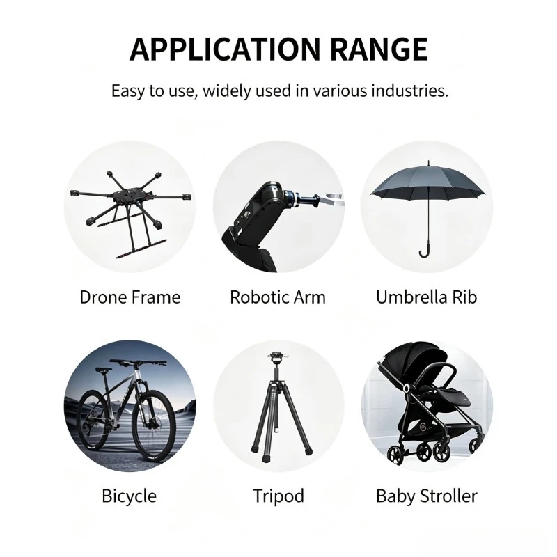 3K Twill Glossy High Density Carbon Fiber Tube, High Strength DIY Model Aircraft Accessories, OD5*ID3 to OD24*ID22