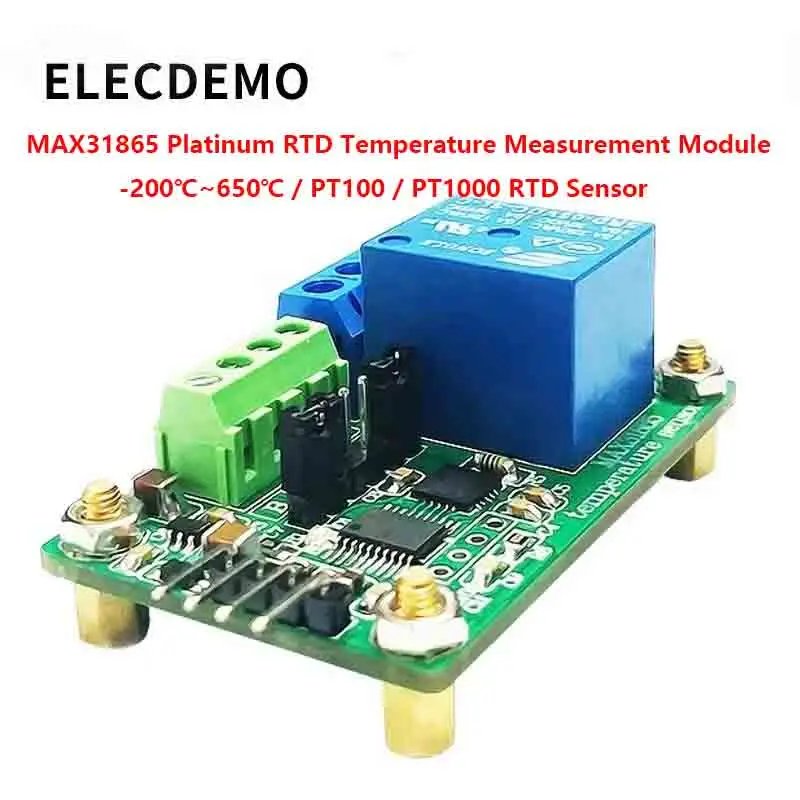 

MAX31865 Temperature Detector module Platinum Resistance Temperature Measurement Module PT100/PT1000 RTD Sensor