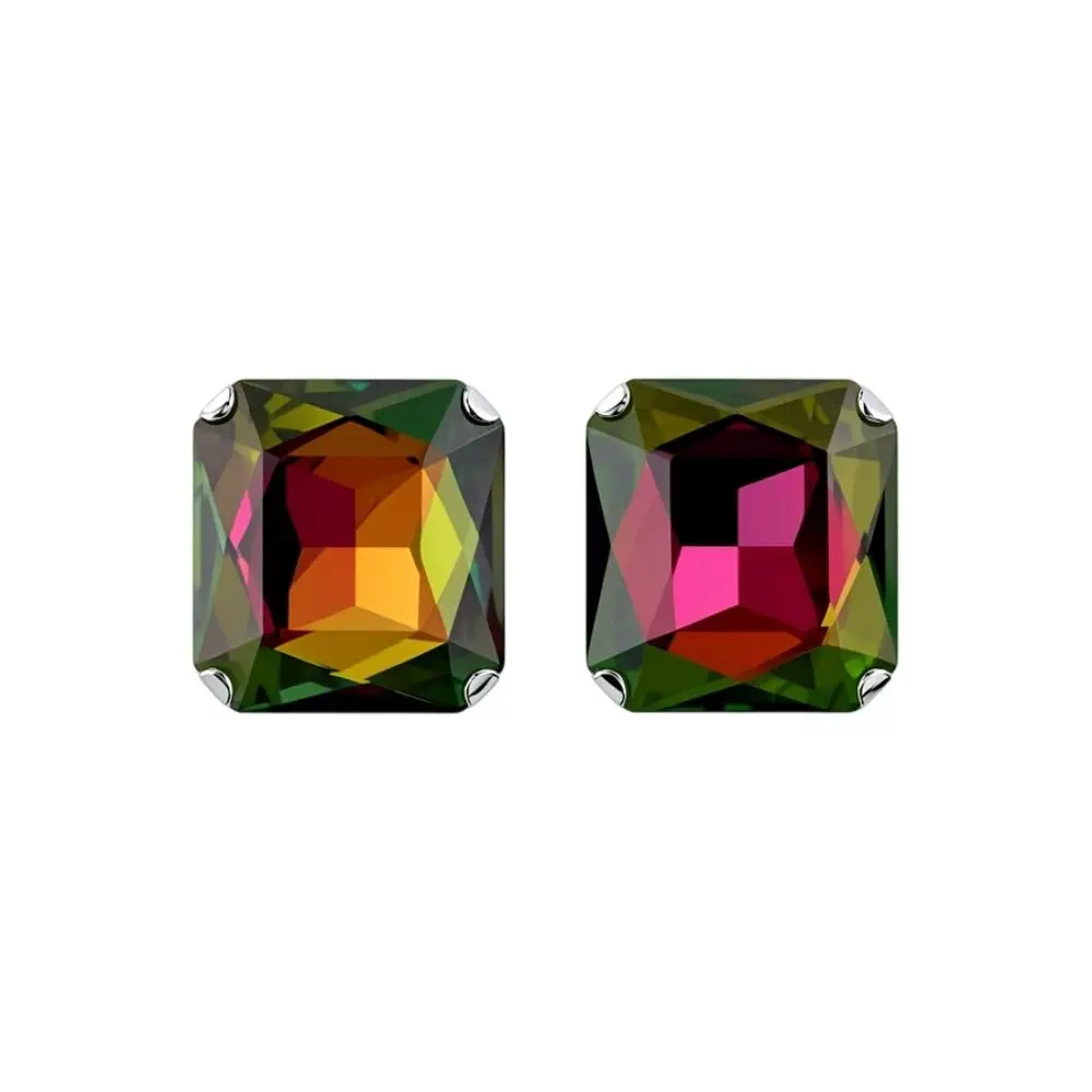 Square Shape Square Rhinestone Earrings Large Size Exaggerated Giant Crystal Earrings Jewelry Accessories Rhinestone Crystal