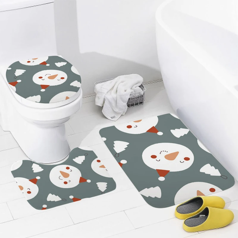 Home bathroom floor mats Anime animal style Bath Foot mat modern accessories rug Toilet mat Bathtub anti-slip carpet aaaa