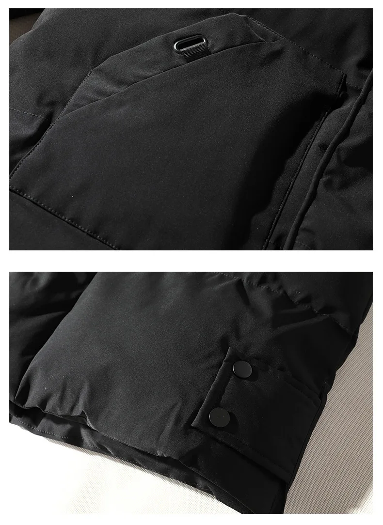 Winter Mid-Long Thick Military Padded Coat Men's Warm Jacket