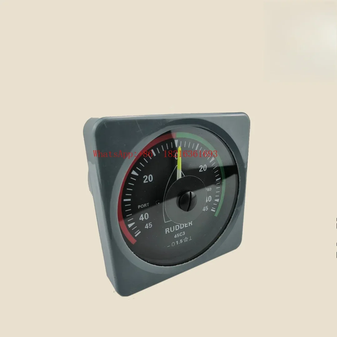 Limited Offer Three Piece Induction Rudder Angle Meter With Backlit Marine Hydraulic Servo 40 Degree 45 Degree Power Generat