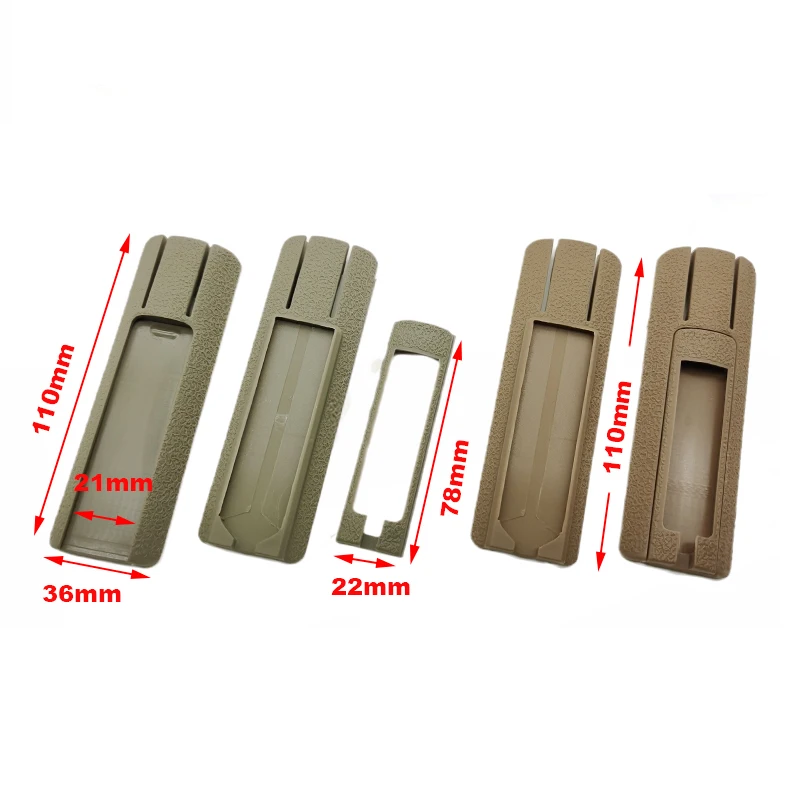 Airsoft TD Battle Grip Rail Cover Panel Pocket Pressure Pad Fits 20mm Picatinny Rail PEQ15 DBAL-A2 Switch Holder