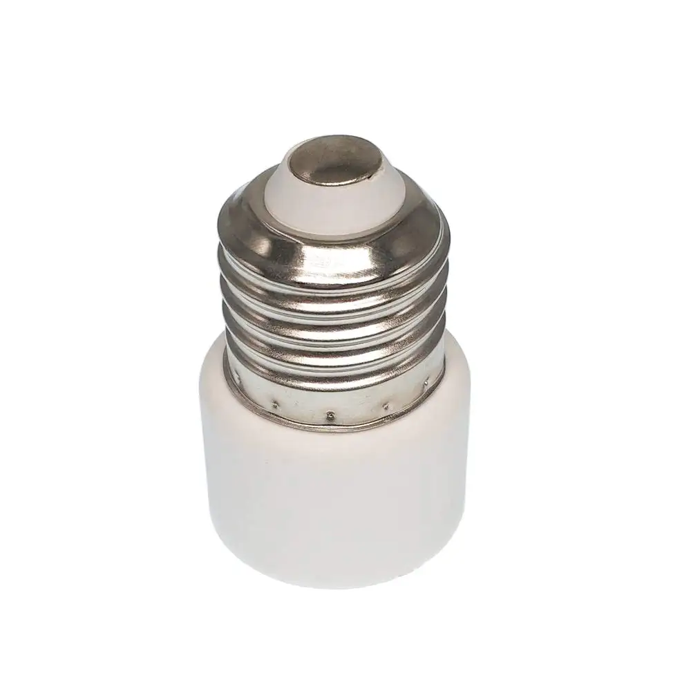 E26 E27 Screw Lamp Socket to Outlet EU US Plug 2 Prong Adapter Lampholder Adaptor with Indicator PBT Flame Retardant Material
