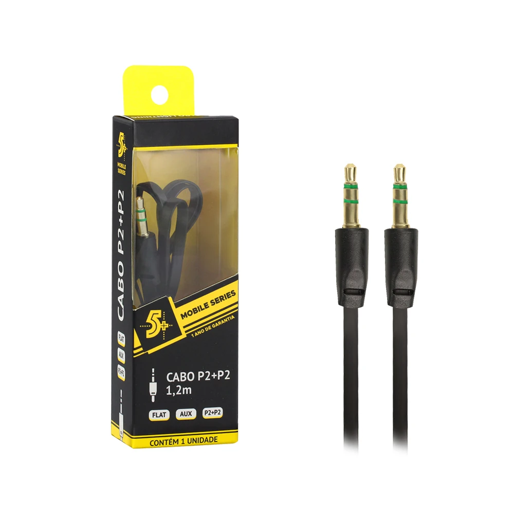 Audio Cable Auxiliary P2 X P2 Car Sound Phone Smartphone 24k