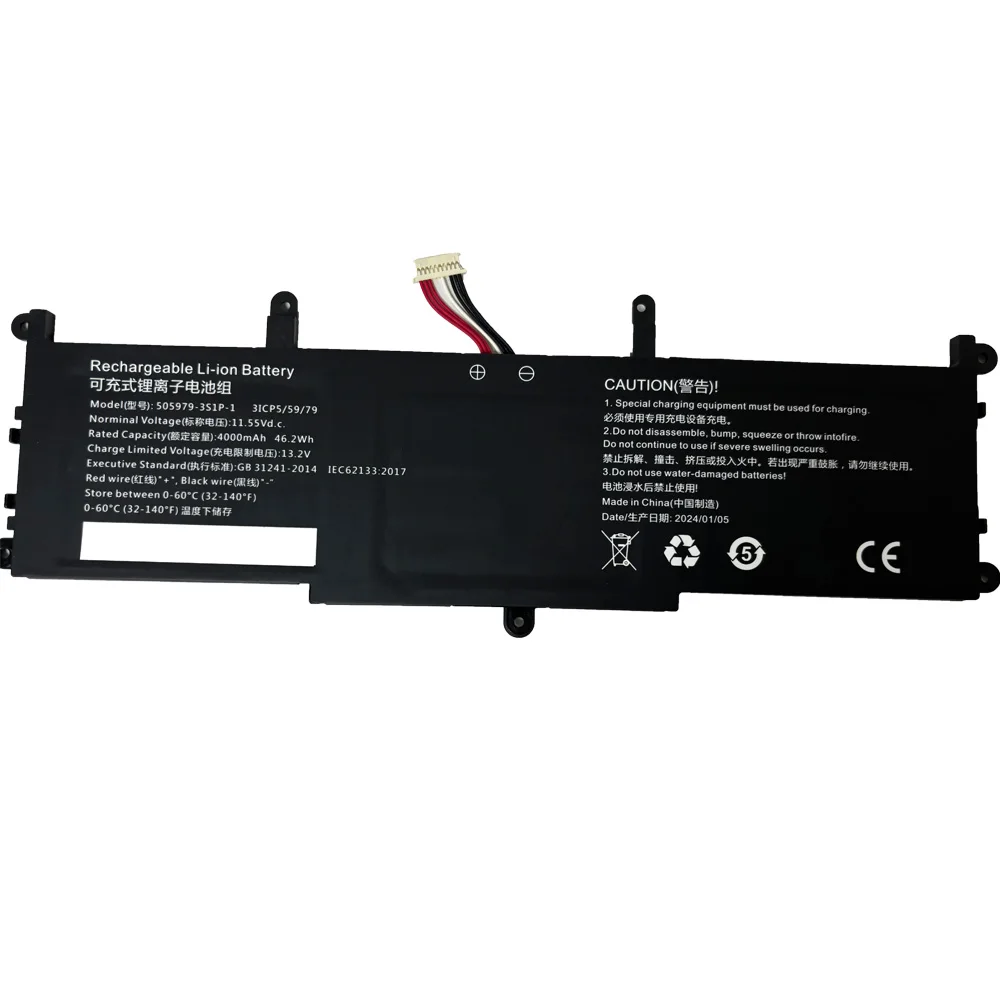 7XINbox 505979-3S1P-1 11.55v 46.2Wh 4000mAh Laptop Battery for Chuwi for CoreBook X 14 CWI529