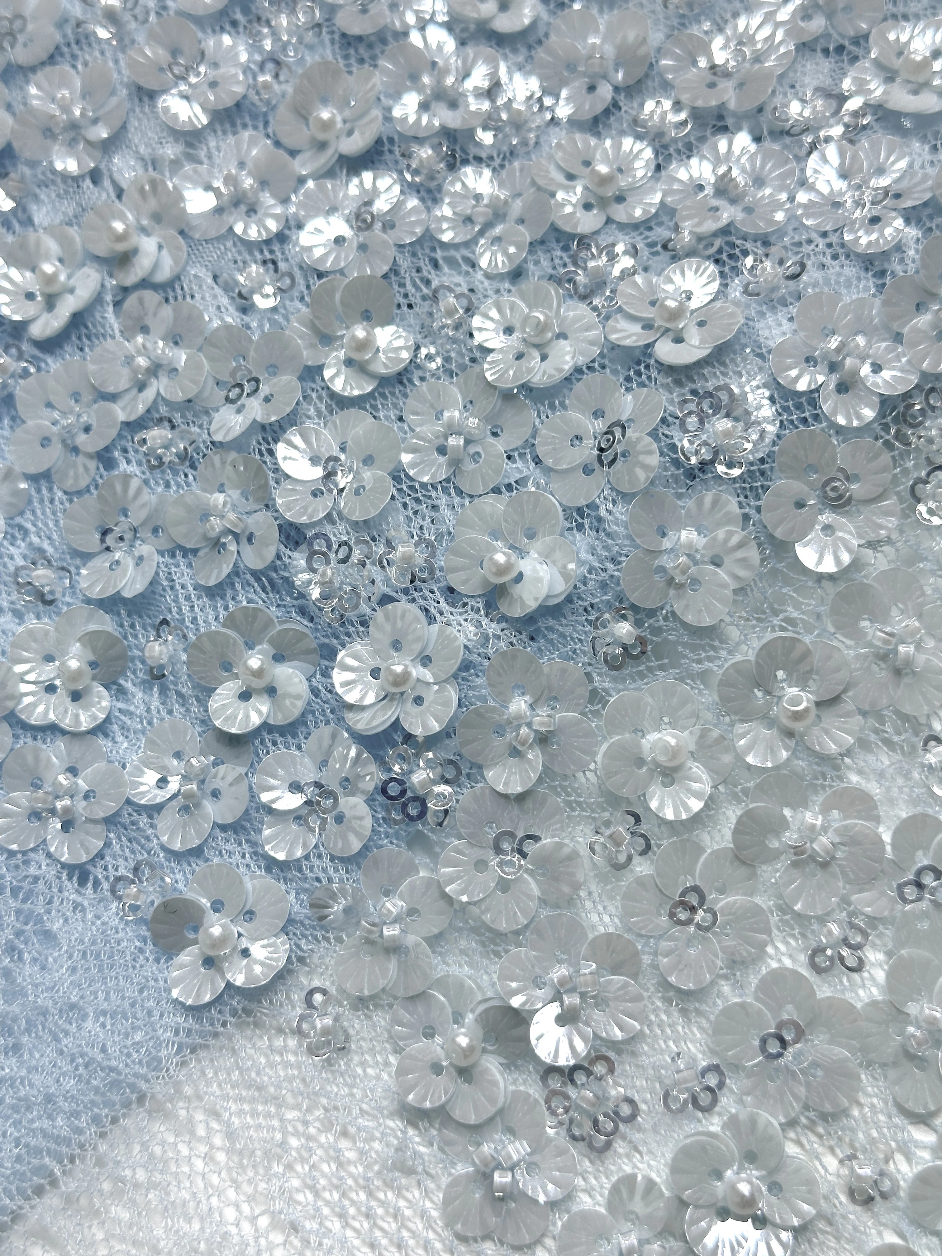 قماش دانتيل مطرز بالترتر الفرنسي الفاخر 2026 مادة نيجيرية أفريقية لفستان خياطة الزفاف