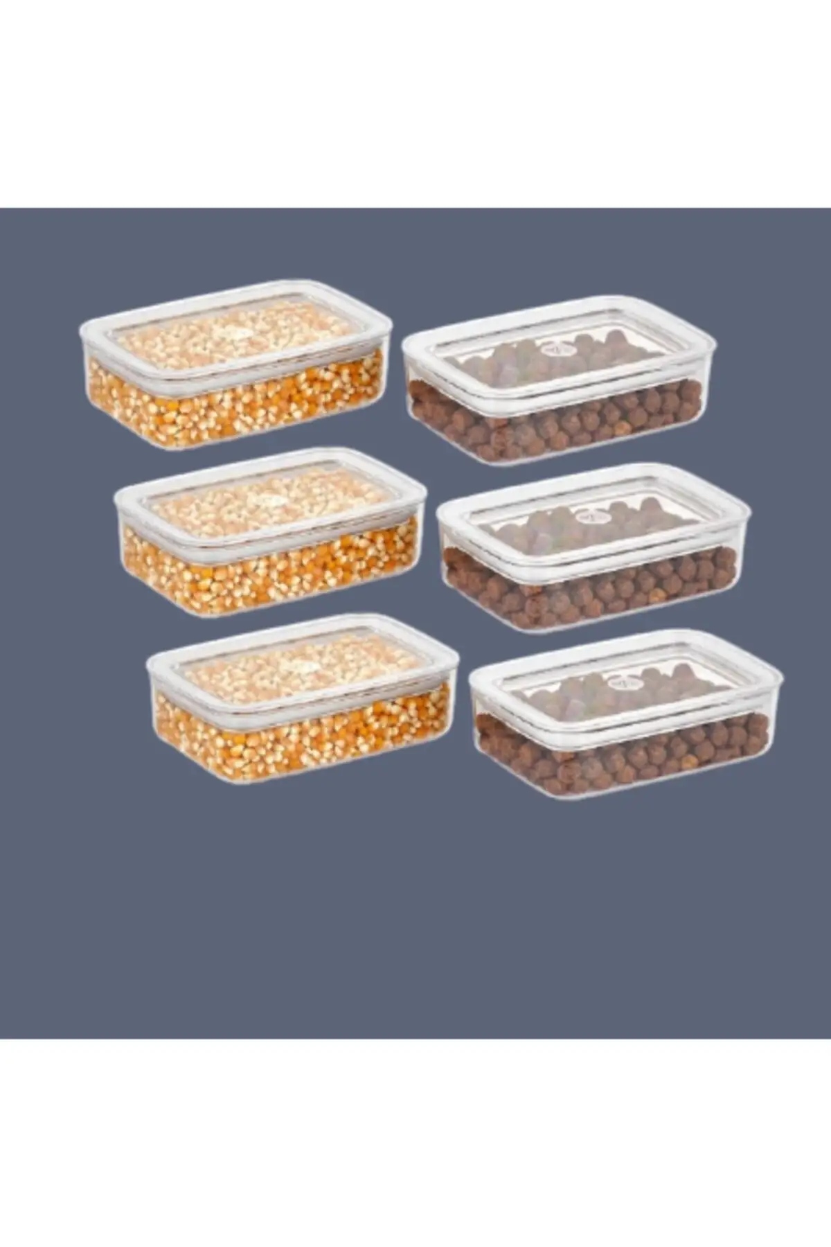 

DOLBOVI 6 pcs 600 Ml Vipahmet Sude rectangular storage container