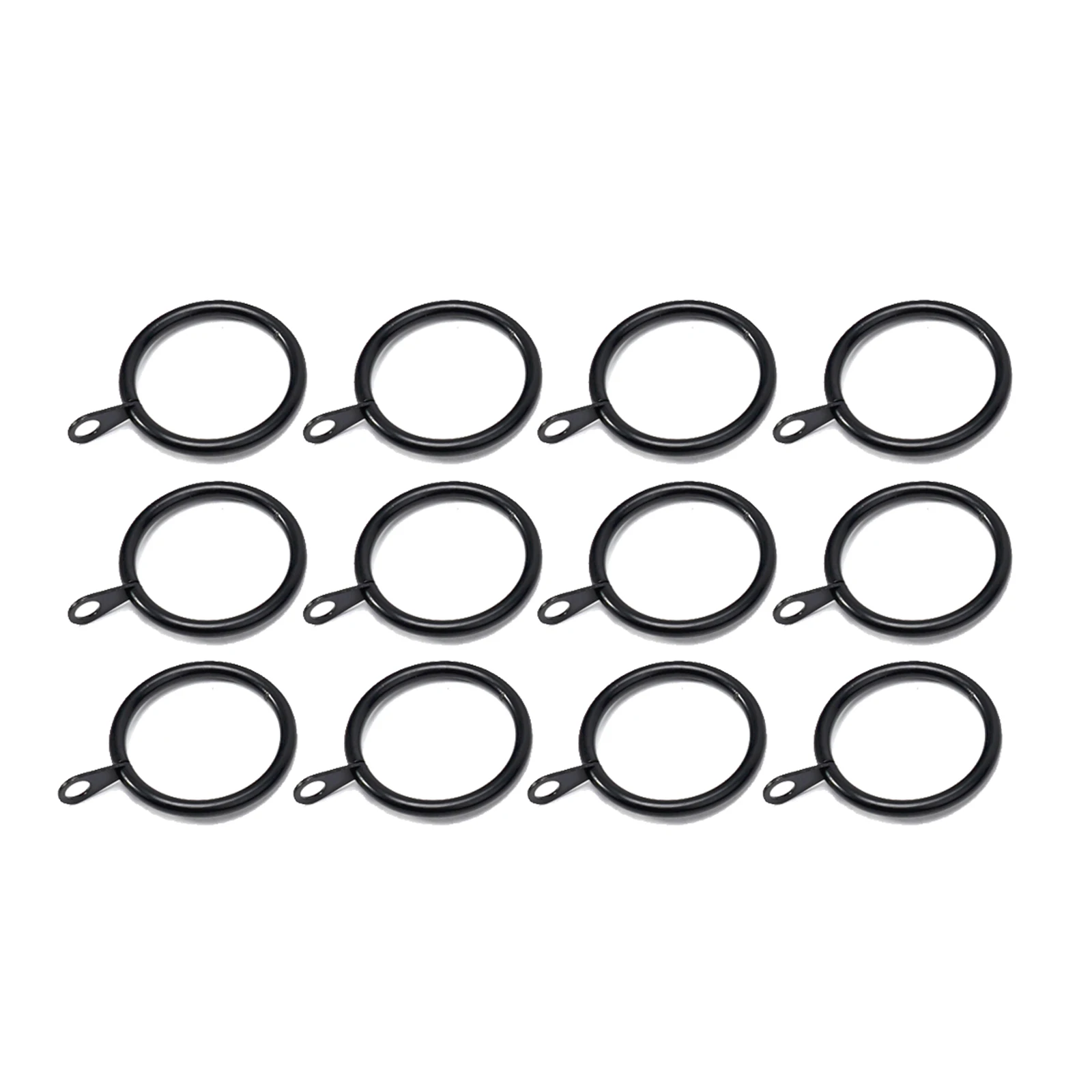 Compatible with 25-37mm Curtain Rods  these Metal Curtain Rings are Smooth and Effortless to Install  12/24pcs Set