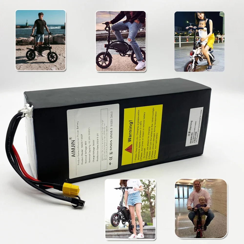 13S3P 48V 10500mAh Lithium Ion Battery Pack 18650 Rechargeable Battery Suitable for Kugoo V1 Electric Bicycle Battery With BMS