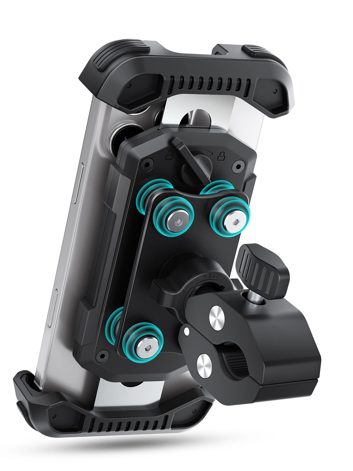 360 Degree Rotation Adjustable Bicycle Motorcycle Phone Mount Automatic Bike Phone Holder Stand