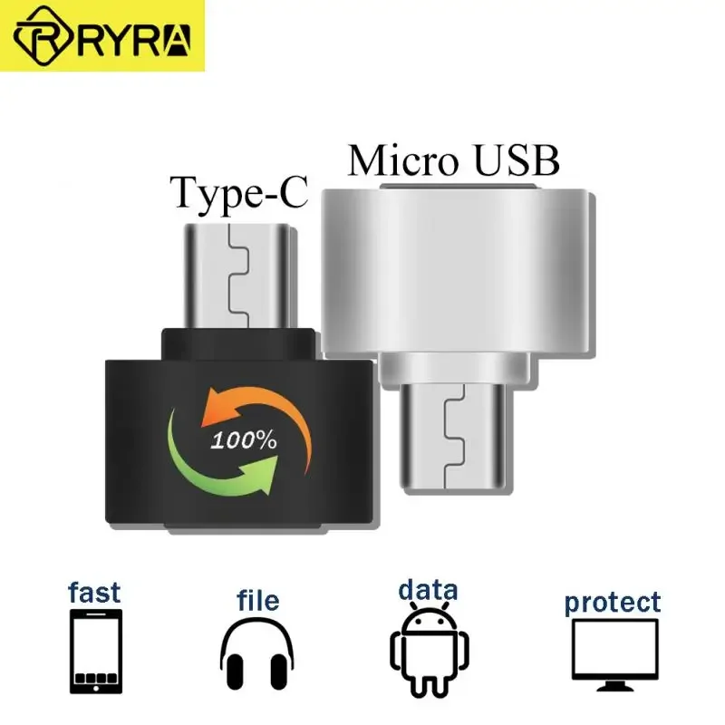 Convertidor OTG macho tipo C de alta velocidad a USB hembra, conexión estable para unidad Flash USB, lector de tarjetas, ratón y otros dispositivos USB