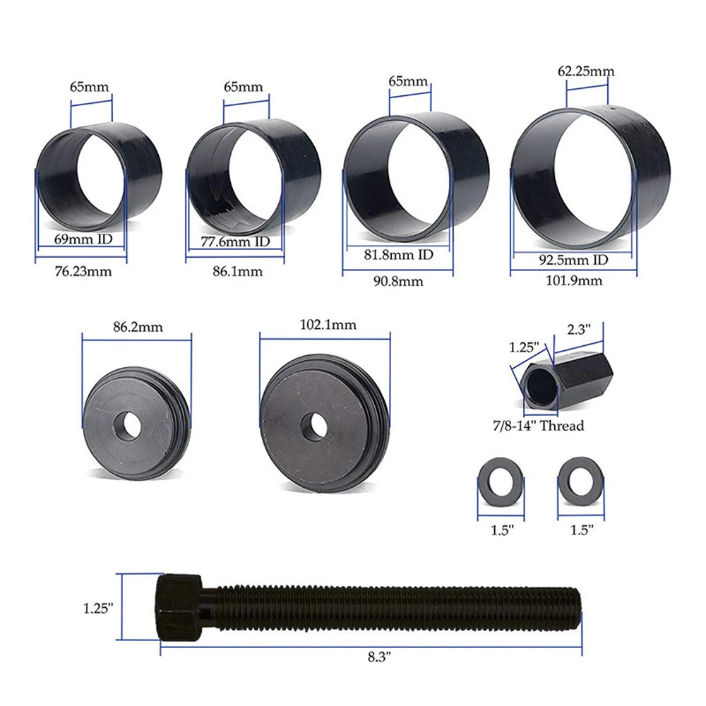 

23 Piece Set Of Front Wheel Bearing Disassembly And Assembly Tool, Detachable Sheepskin Cultivator, Disassembling Front Wheel Be