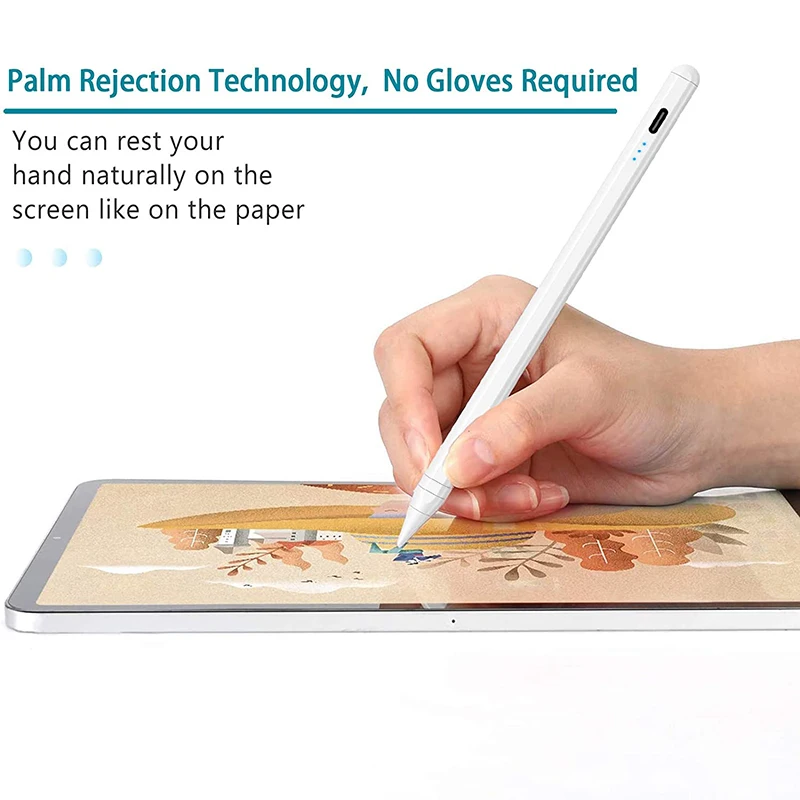 For iPad Pencil Stylus Pen Power Display Palm Rejection For Ipad 9 Generation Pencil Pro 11 12.9 2023 -2018 For iPad Accessories