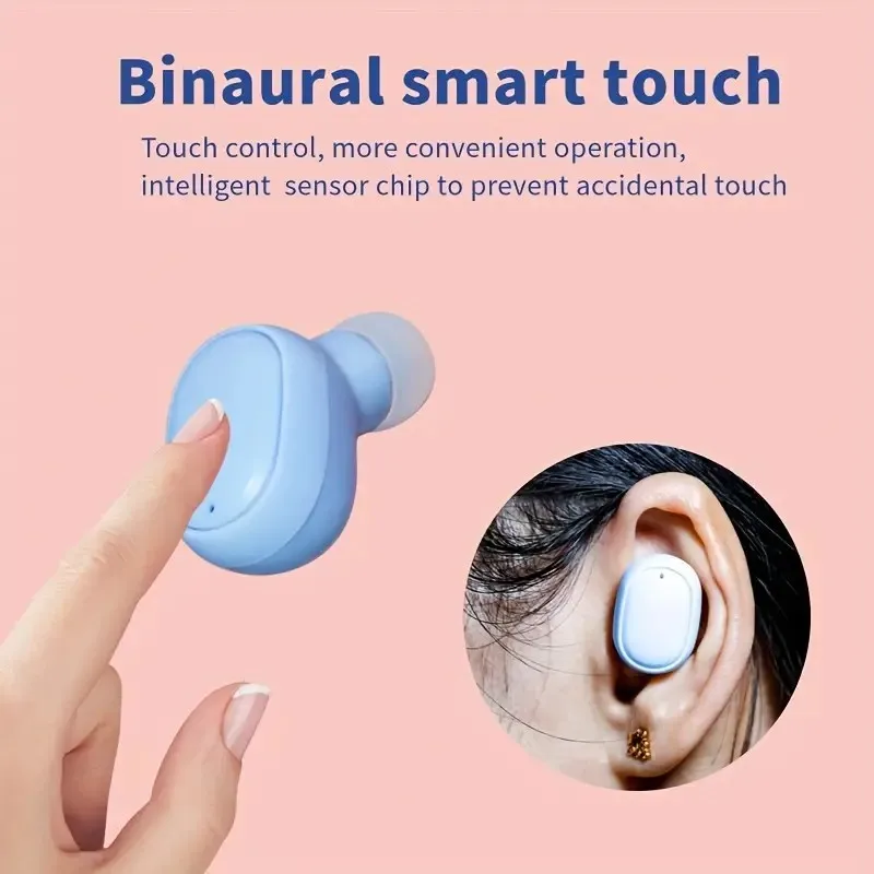 Bluetooth Headset, Automatic Connection TWS  Wireless Bluetooth Earpiece V5.4 Hands-Free Headset with Charging Case