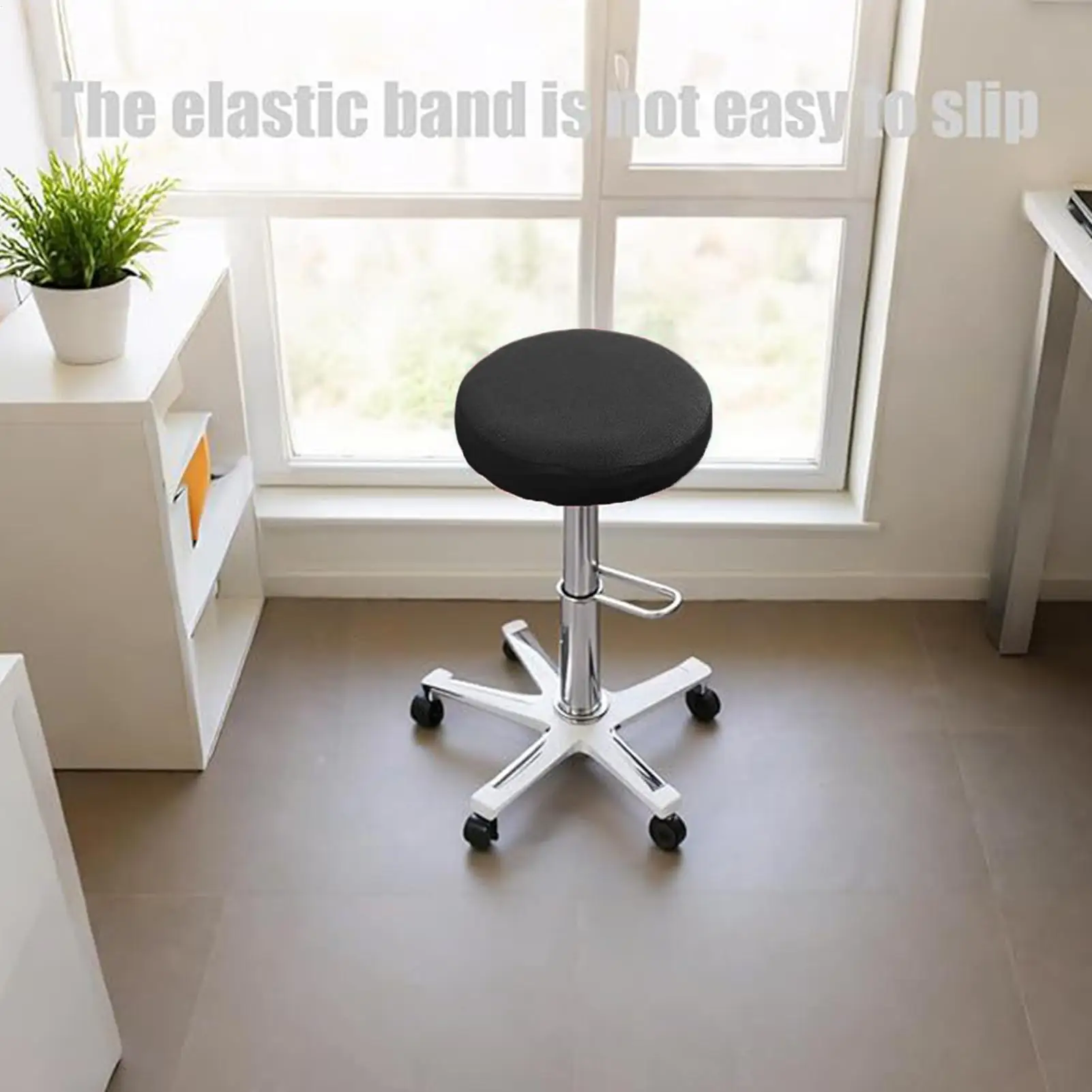 غطاء البراز 3 قطع قابل للغسل منصات مرنة عالية بار البراز وسائد مستديرة للمنزل فندق مكافحة المطبخ كرسي طويل الساق قطر 11-14