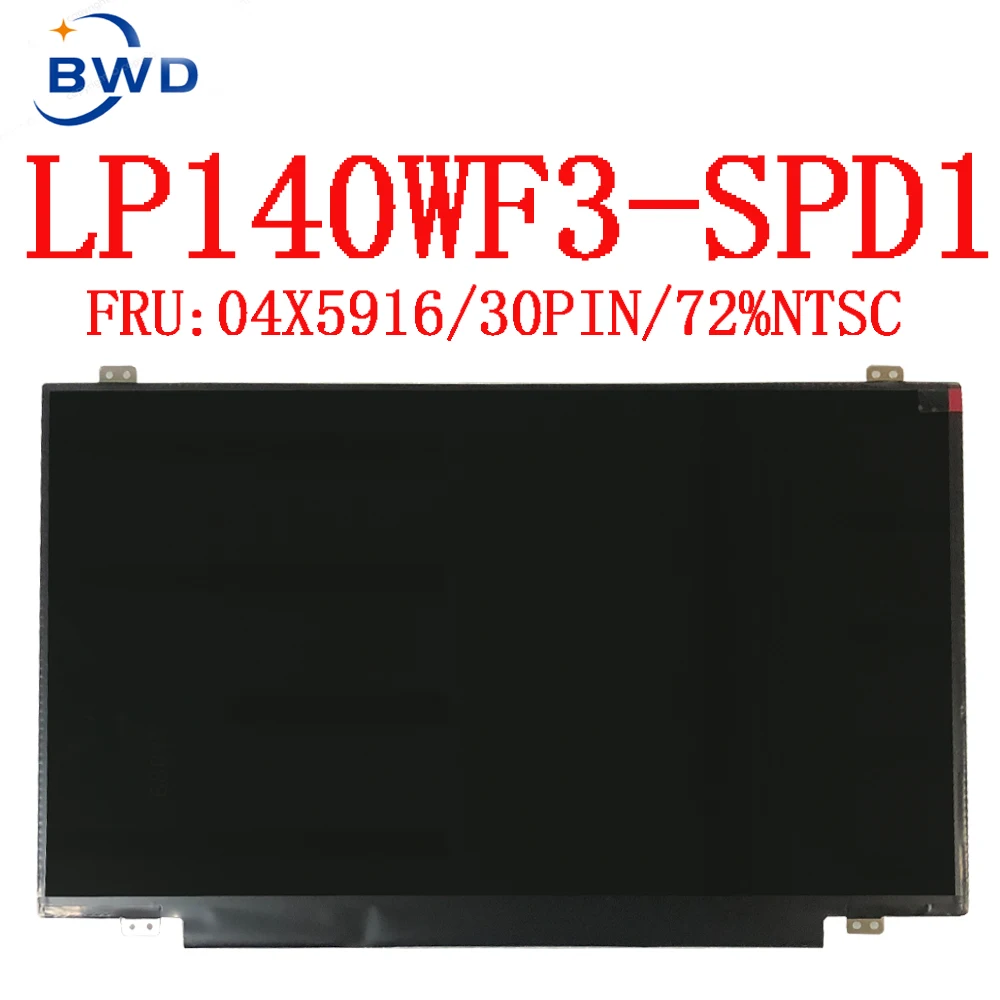 Original IPS Matrix 04X5916 for LG 14'' display LP140WF3-SPD1 LP140WF3 SPD1 Matte 30Pin FHD 1920X1080 LP140WF3 (SP)(D1) Panel