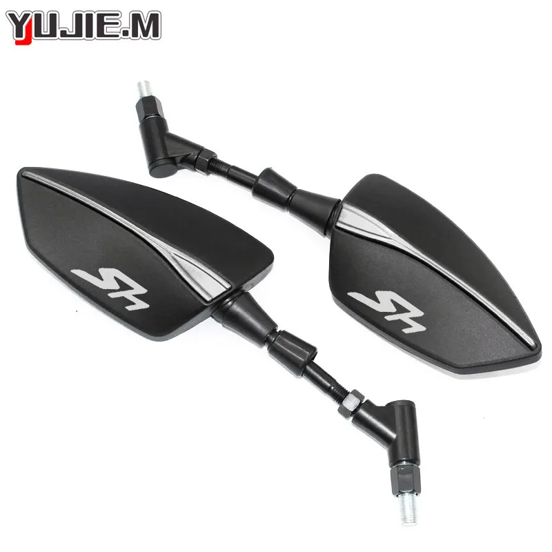 For Honda  SH125 SH125i SH300 SH300i SH 125 150i SH 300 300i Motorcycle Adjustabale Side Rearview Mirrors Universal Rearview view 4
