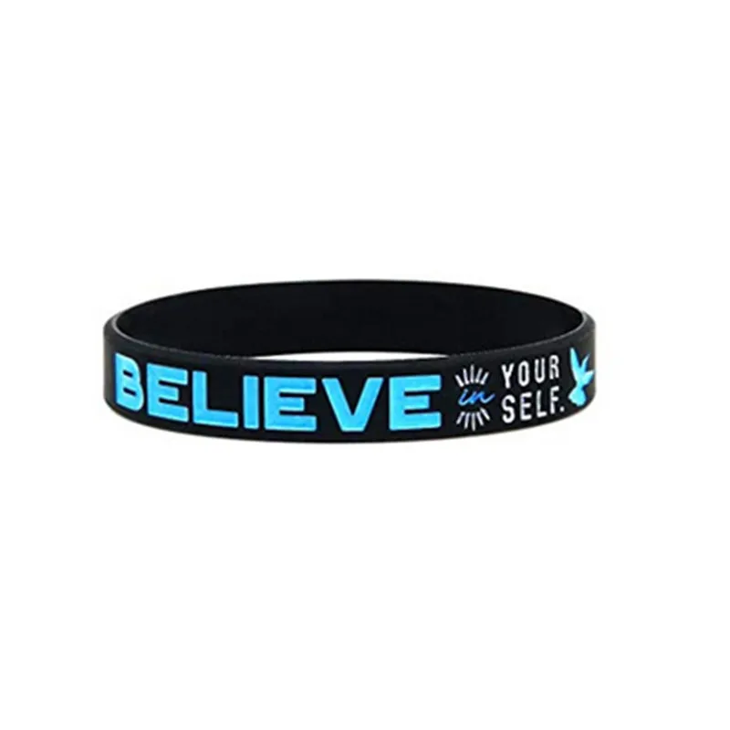 1Pc/4Pcs Inspirerende Droom Inspireren Geloof Rubberen Armband Siliconen Polsbandje