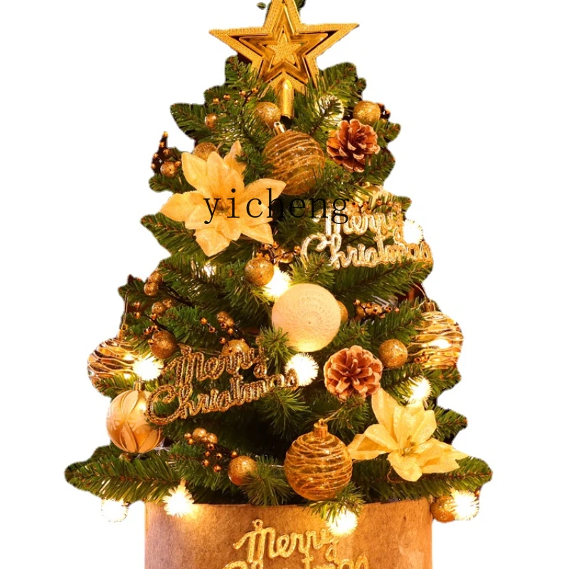 

YY Small Christmas Tree Home Set Christmas Decorations Gift Desktop Creativity Ornaments