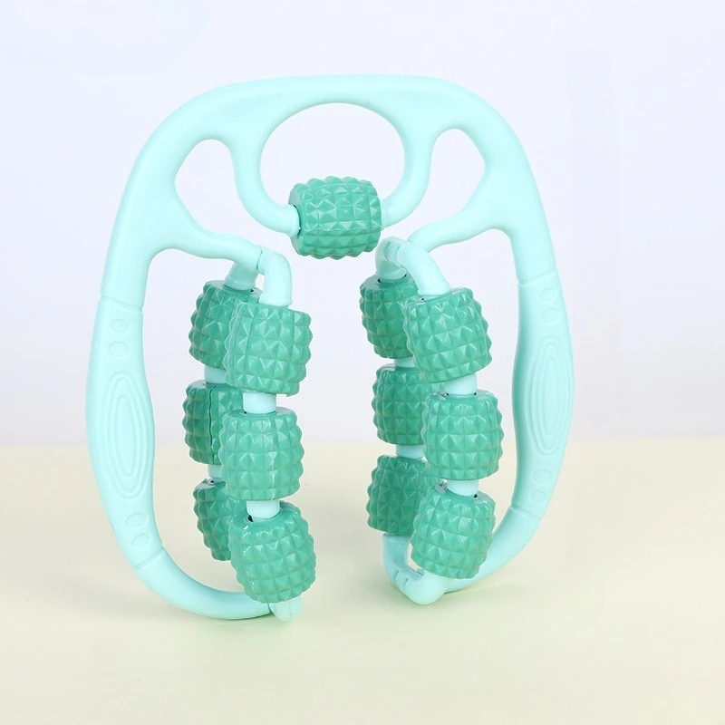 أسطوانة تدليك دائرية لتمدد عضلات الفخذ والعجل، استرخاء، تدليك الساق، لقط اللياقة البدنية واليوجا