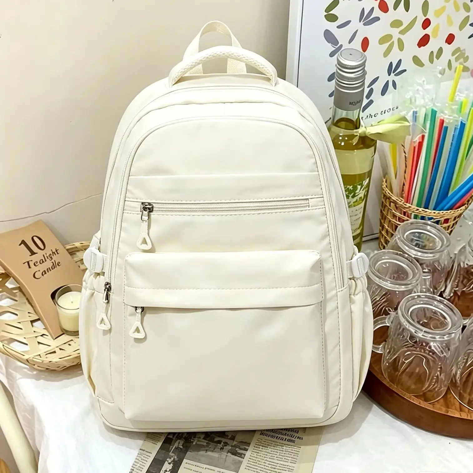 

School Backpack Girls Teenager, Shoulder Bag, Large Capacity School Backpack Boys，Lightweight Casual Computer Backpack for Trave