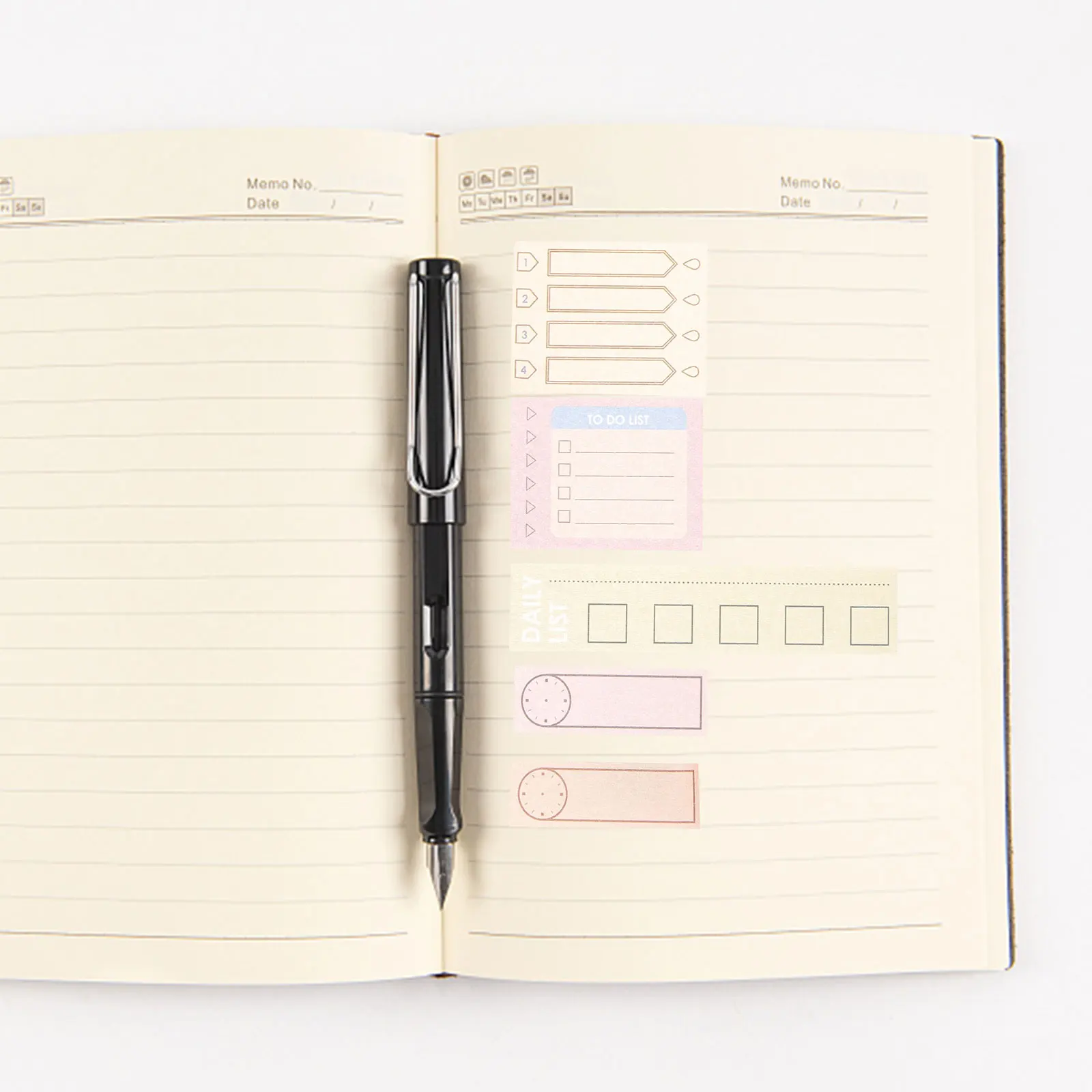 

10 Rolls Washi Tape DIY Planner Month Calendar Sticker Writable Paper Date Craft Supplies Premium Quality Small Portable H Tear