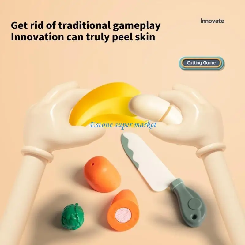 090b Peluco realista Corte frutas Vegestes Juguetes Juguete Niños Actividad habilidad para motor Juguete