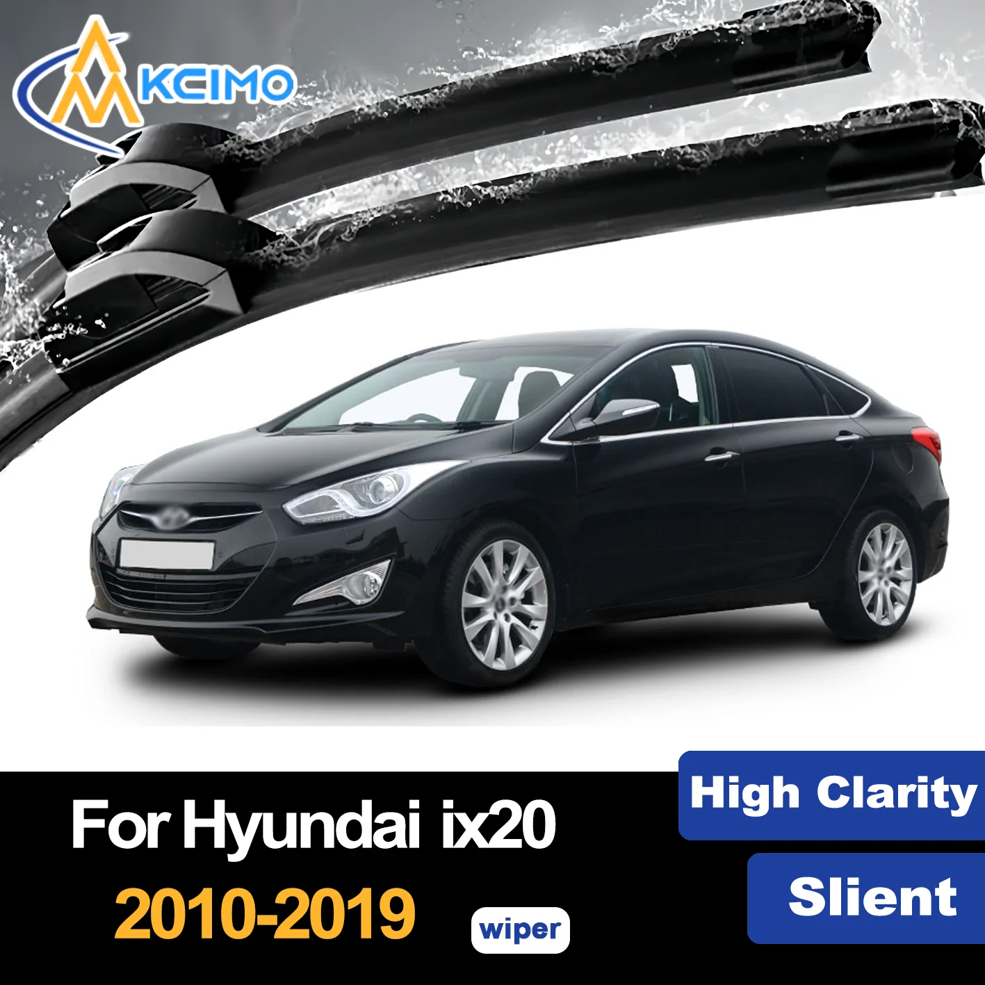 

Front Wiper Blades for Hyundai ix20 JC 2010-2019 2011 2012 2013 2014 Premium Car Windscreen Windshield Window Wiper Accessories