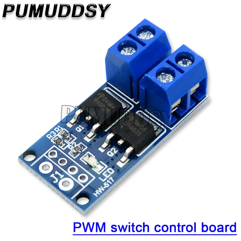 PWM 15а 400 Вт МОП полевой триггерный модуль привода постоянного тока 5в-36в панель управления регулятором платы управления мотором