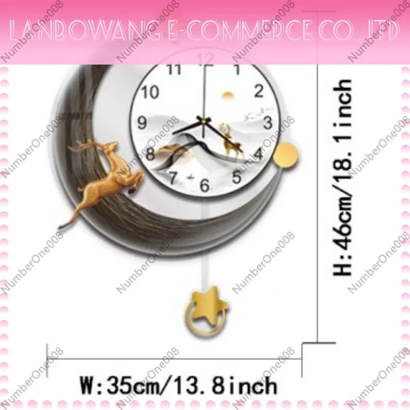 Silent Wall Clock Modern Simple Design Decorative Clock for Living Room Kitchen Home Office