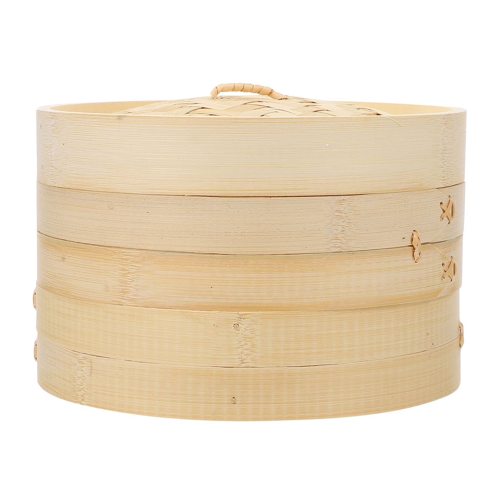 

Bamboo Steamer Cage Reusable Lid Cover Kitchen Dim Sum Dumpling Healthy Cooking Non-sticky Easy Clean Stockpot Wok Vegetables