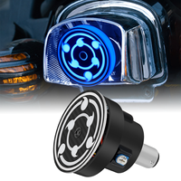 Motorcycle Brake Light Hokage Wheel Eyes Rotating Rainbow Flashing Tail Light Auxiliary Bulb Anime Thememodification Accessories