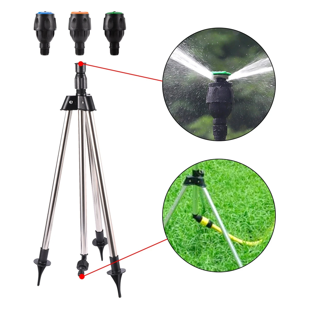 Garden Automatic Rotating Sprinklers 1/2\