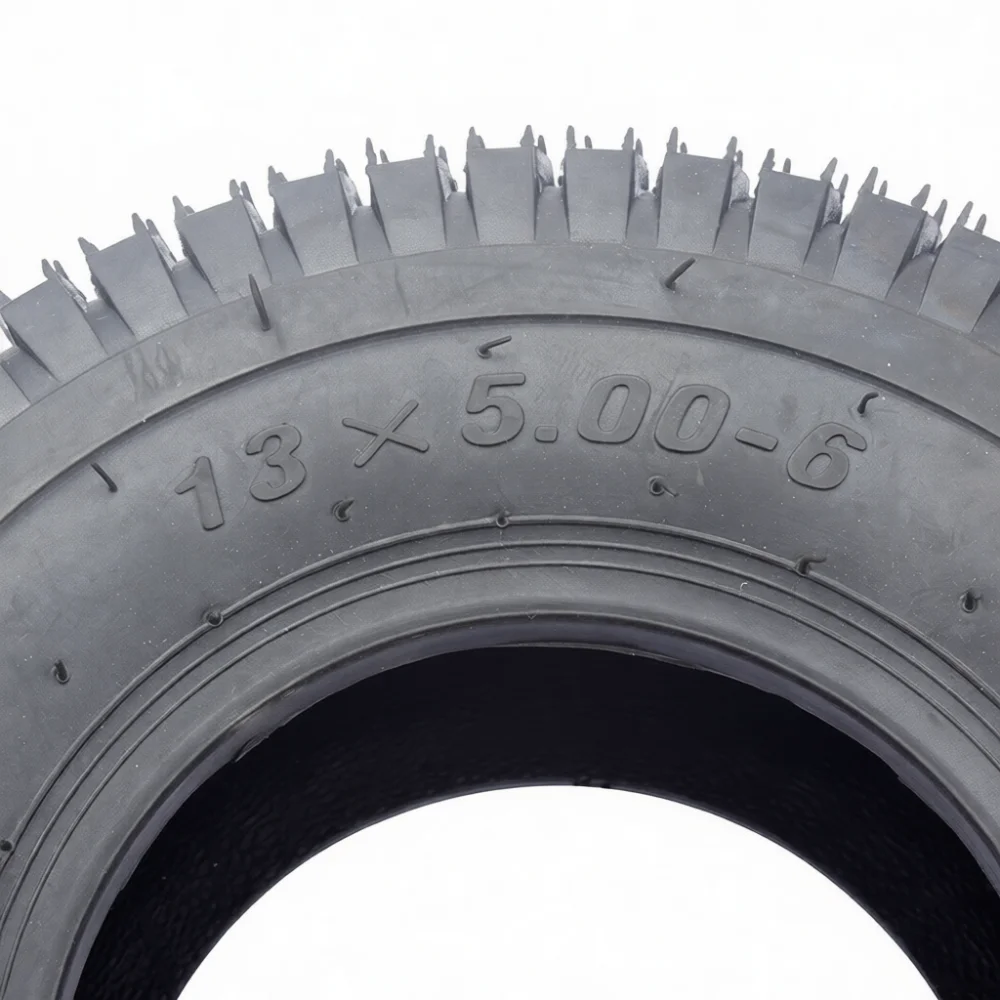 Replacement 13x5.00-6 Vacuum Tire For Utility Vehicle ATV Go Kart Snow Blower Durable Wear Resistant Rubber Wheel Accessory