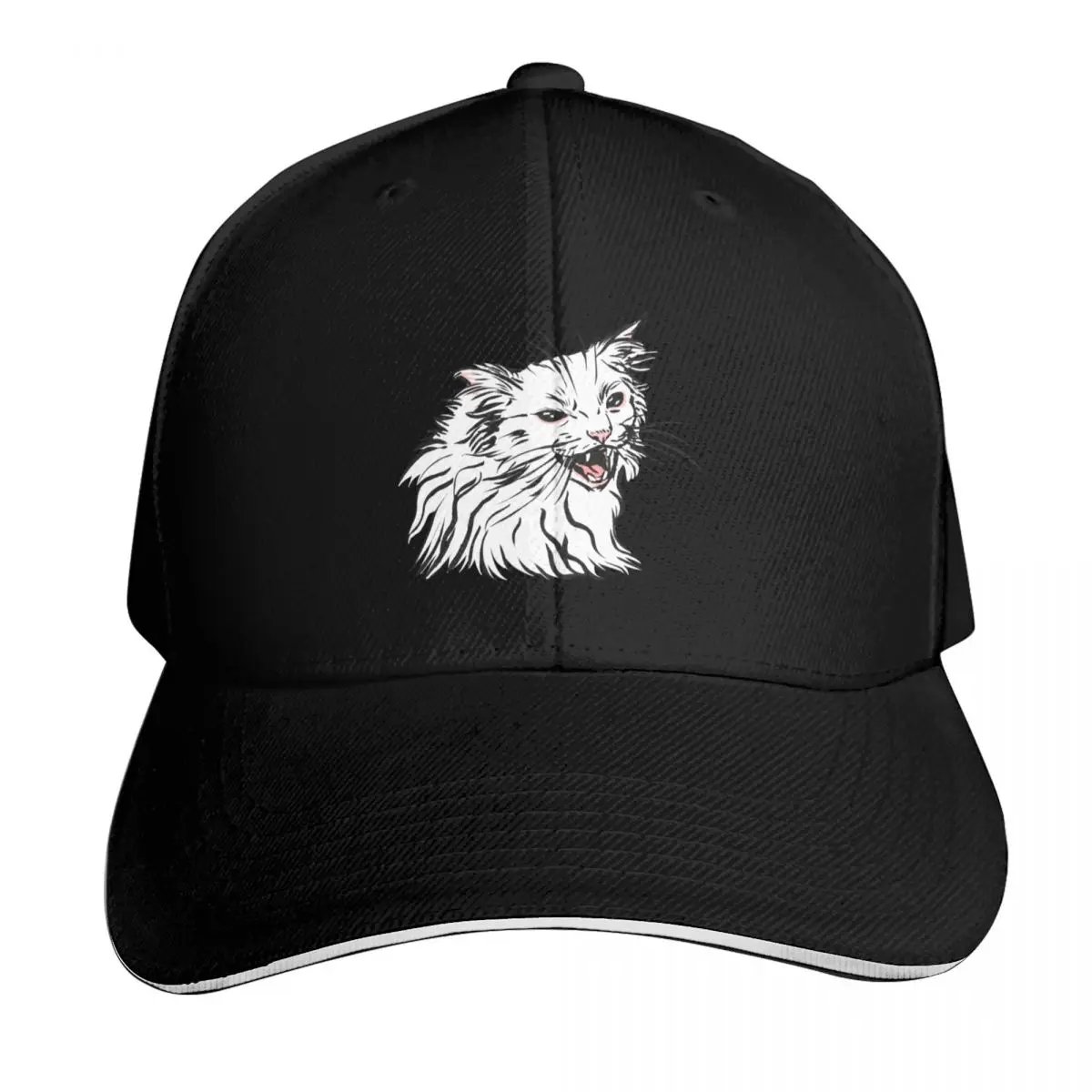 Simply shrimpy! Basic Thurston Cat Design Baseball Cap Casual Daily Wear Quick Dry Performance Cotton Twill Breathable