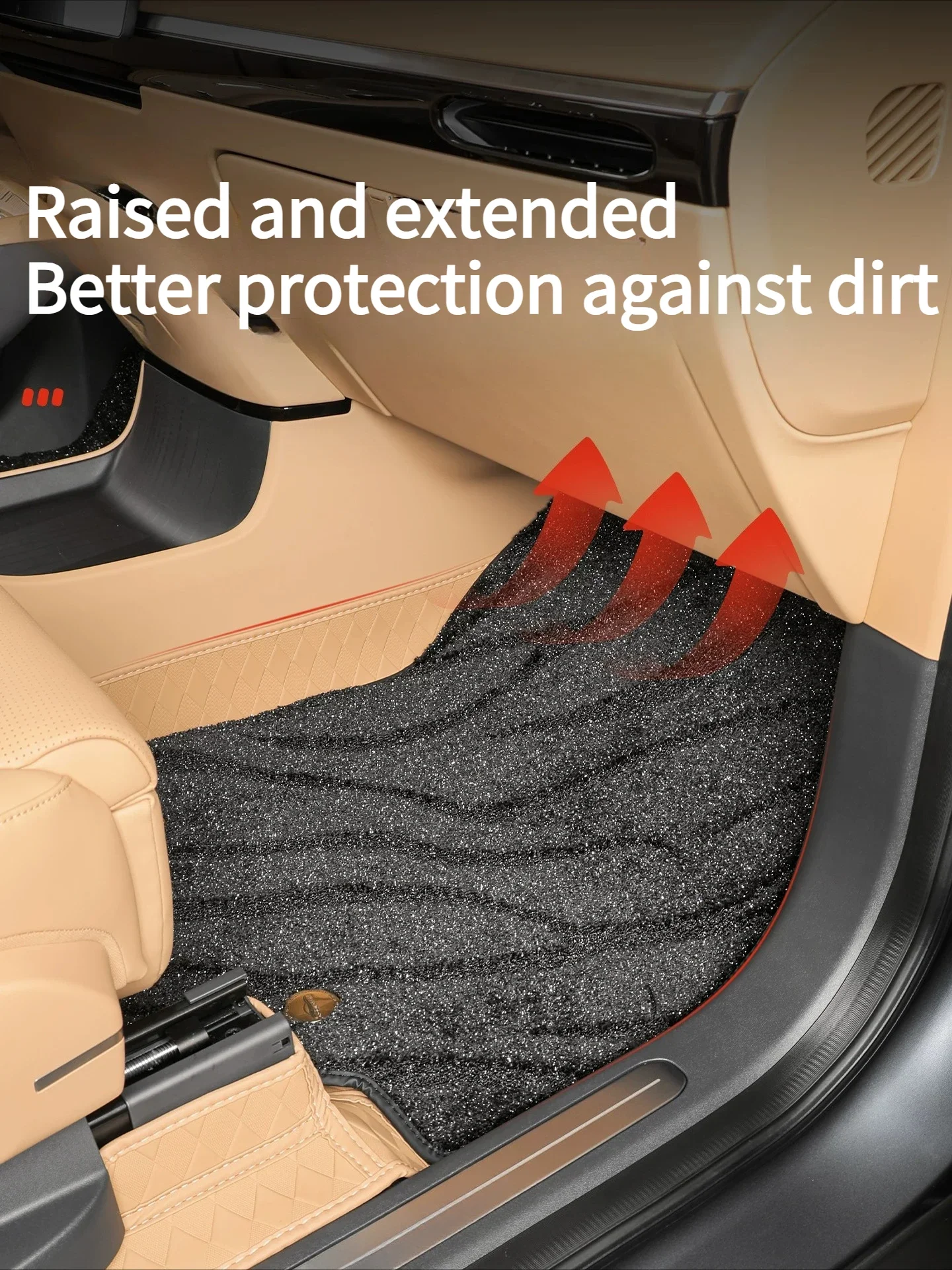 For Xpeng GX 2026 Full-Coverage Leather Floor Mats Scratch-Resistant and Wear-Resistant Aviation Soft Pack Carpet Accessories