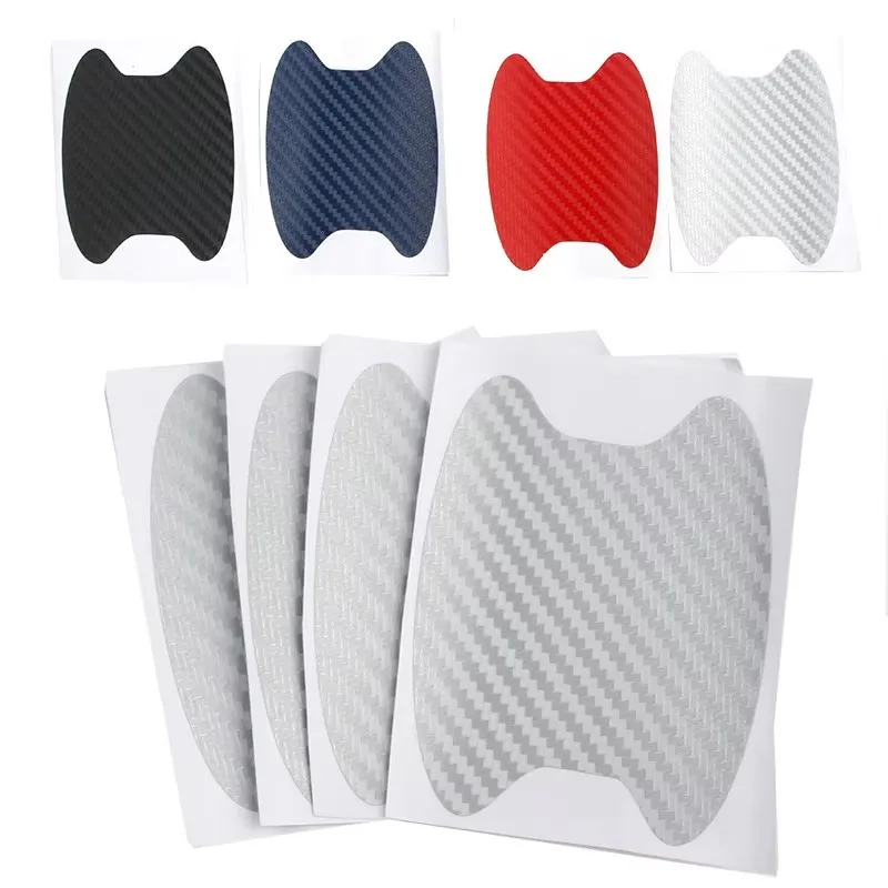 

4/8/16Pcs Car Door Sticker Carbon Fiber Scratches Resistant Cover Auto Handle Protection Film Exterior Styling Car Accessories
